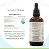 Lemon Balm B120 USDA Organic Tincture | Alcohol-Free Extract, High-Potency