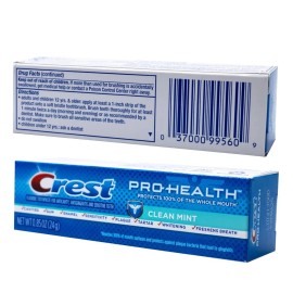 Crest Pro Health Clean Mint Toothpaste Travel Size 0.85 Oz Pack Of 24