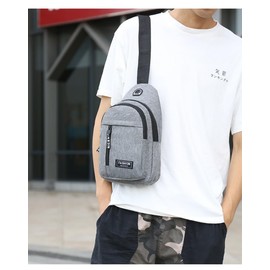 Brymthy Sling Backpacks Chest Shoulder Crossbody Purse Surper Light Handbag for Travel Running Cycling for Men, Grey 1, Medium, Sling Backpacks Chest Purse