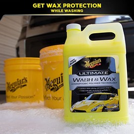 Meguiar's G17701 Ultimate Wash and Wax Lavado Autos Cera Limpia Protege pH Neutro 3.78L