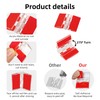 12Pcs Acrylic Hinges Self Adhesive Clear Small Hinges Plastic Transparent