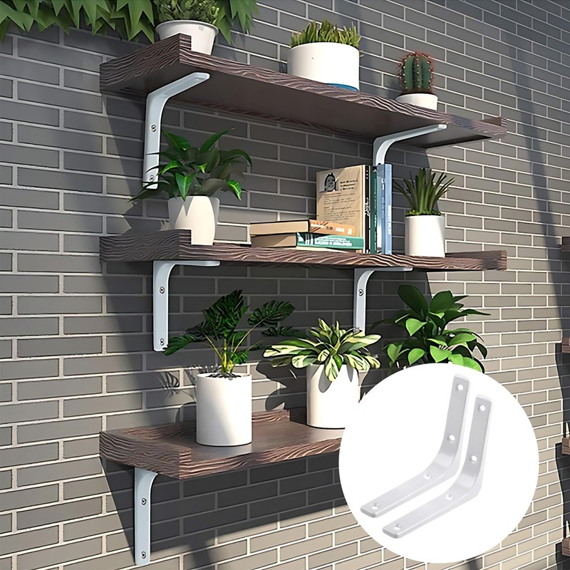 6 Pcs Shelf Bracket, Shelf Brackets, Brackets, Brackets for Shelves,