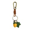 ZOUITY Leather Leaf Fruit Keychain Retro Accessories,Cute Keychains for Women