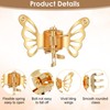 40Pcs Gold Butterfly Hair Clips for Women, Hollow Butterfly Metal
