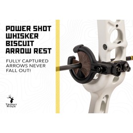 Trophy Ridge Whisker Biscuit Original Archery Arrow Rest, Ambidextrous, Medium, Black