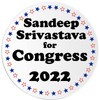 Sandeep Srivastava for Congress 2022-3 Inch Circle Sticker 3" x