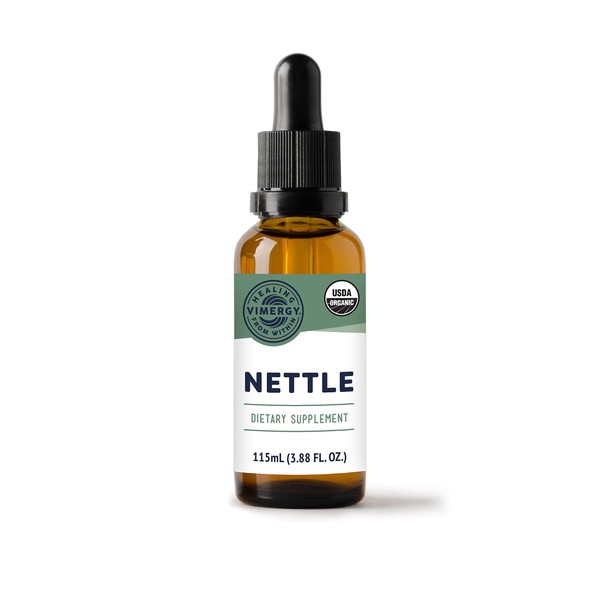 Vimergy Organic Nettle Leaf Extract, 57 Servings – Potent 10:1 Extract Liquid Drops – Supports Immune System Health – Supports Joint Health - USDA Organic, Gluten-Free, Non-GMO, Vegan & Paleo (115 ml)