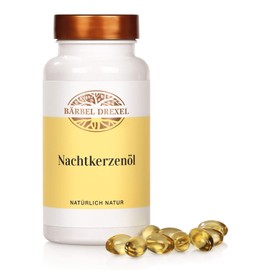 BÄRBEL DREXEL® Evening Primrose Oil Soft Gel Capsules Vegan 2000 mg per Daily Dose (120 Pieces) 100% Natural Made in Germany Gamma Linolenic Acid GLA Cold Pressed Vitamin E Dry Skin