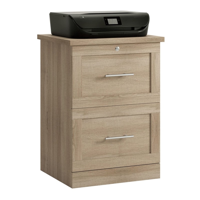 Realspace® 17"D Vertical 2-Drawer File Cabinet, Spring Oak