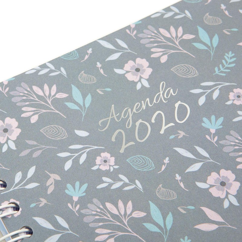 Finocam – Agenda 2020 1 Day Page Spiral You Floral