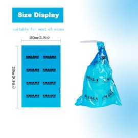 Tattoo Bottle Bags - 250pcs Bottle Bags Tattoo Blue Tattoo Wash Bottle Bags Squeeze Bottle Bags Tattoo 6 X 10 Inch Bottle Covers Plastic Bags for Squirt Bottle Tattoo Supplies