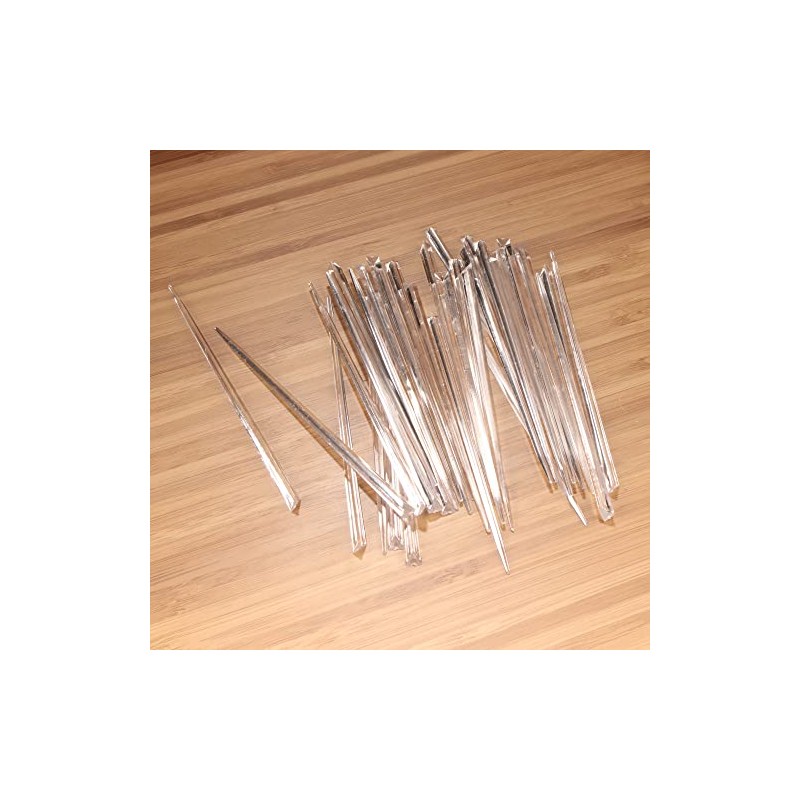 BambooMN - Triangular Food and Drink Plastic Prism Picks -