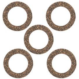 eMagTech Pack of 5 Motorcycle Fuel Cap Cork Seal 38.5 x 58 x 3 mm Compatible with Creids and Compatible with Hercules