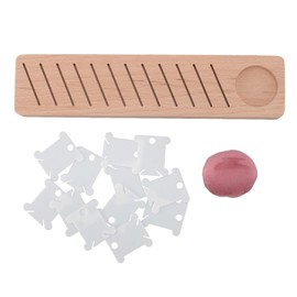 12 Positions Wooden Bobbin Rack, Embroidery Floss Bobbin Rack Is Made of Beech Wood Make the Various Embroidery Thread Colors Clear and Organized for Knitting and Crafts DIY Sewing