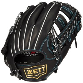 Zett BJGB71520S Boys Soft Baseball Grab, Zero One Stage, All-Round, Black (1900), Right Throw