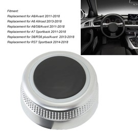 Yuecoom Radio Volume Audio Knob, Rotary Knob for Multimedia Main Menu Control, 4F0919070 Car Accessories for A6 Allroad 2011-2018