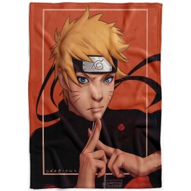 Frazada Anime Ninjas 1,60x1m Calentita Flanel