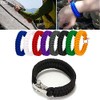 Paracord Survival Bracelet, Emergency Multitool, with Stainless Steel Shackle, Fit