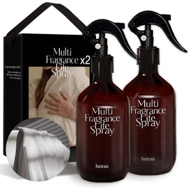 hetras Multi Fragrance Life Spray 10.14 fl oz x 2 Pack | White Shirt - Clean Linen Scent | Non-Aerosol Odor Freshener Room Mist for Room, Closet, Fabric | Infused with Essential Oils