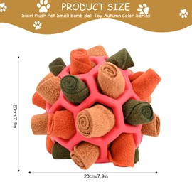 Sniffing Ball for Dogs, Sniffing Carpet Sniffing Toy, Interactive Dog Toy, Intelligence Toy, Feeding Ball, Stimulating Angel, Feeding Mat, Odour Training for Small, Medium Dogs, Pets