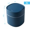 MAJOYLIFE Table Bin with Lid, 2 Litres, Mini Waste Bin
