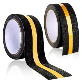 Paquete de 2 Piezas Cinta Antiderrapante para Escaleras, Cinta de Tracción Profesional Antideslizante que Reflectante en la Oscuridad, 5M x 5CM Cinta Antiderrapante, Cinta Impermeable para Baño