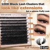 Thick Eyelash Extension Kit Volume Lash Clusters Kit 10-18mm Individual