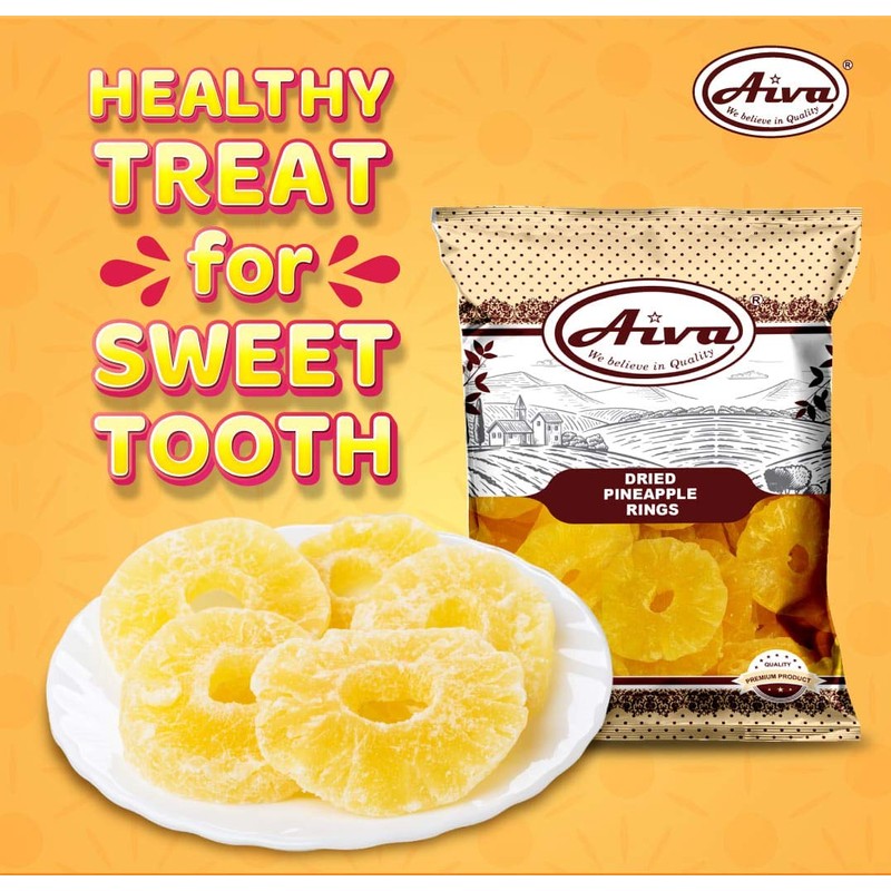 Aiva Pineapple Rings Natural (2 LB - 32 Oz)