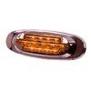Maxxima M72270Y Amber LED Oval Clearance Marker Light with Stainless