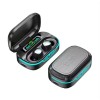 Waterproof TWS In-Ear Wireless Neck Band Earphones with LED Battery