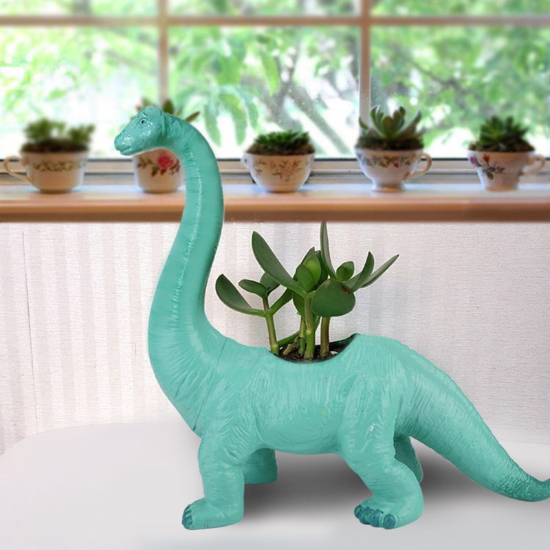 Cute Dinosaur Succulent Flower Bonsai Potting Flower Planter Home Office