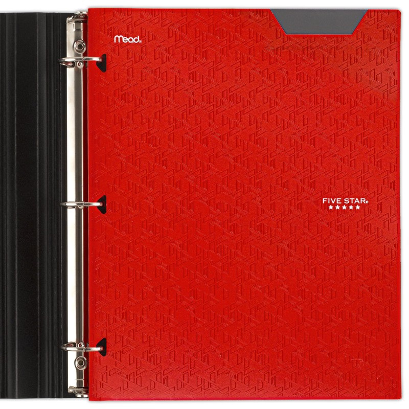Five Star 2-Pocket Folder, Plastic Folder with Stay-Put Tabs, Fits