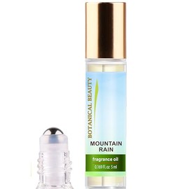 Botanical Beauty MOUNTAIN RAIN FRAGRANCE OIL ROLL-ON 0.169 FL OZ (5 ML) Rollerball Perfume, Alcohol-Free, Long Lasting