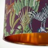 firstchoicelighting Safari Jungle Design Velvet Easy Fit Ceiling Pendant Lightshade