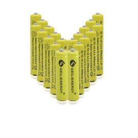 GEILIENERGY NiCd AAA 1.2V 600mAh Triple A Rechargeable Batteries for Solar Light Solar Lamp Garden Light(20 PCS)