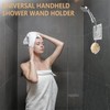 360° Adjustable Flexible Suction Cup Shower Head Holder, Wall Mount