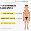 Semi-Permanent Temporary Tattoo -Lasting 1-2 Weeks smiley tattoo ink box