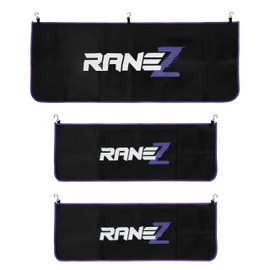 RaneZ Thickend Fender Covers for Mechanics - Set of 3 Car Fender Protector with Strong Magnets and Hooks - Easy to Clean Fender Covers with Microfiber Towel and Practical Dustbag for Safe Storage