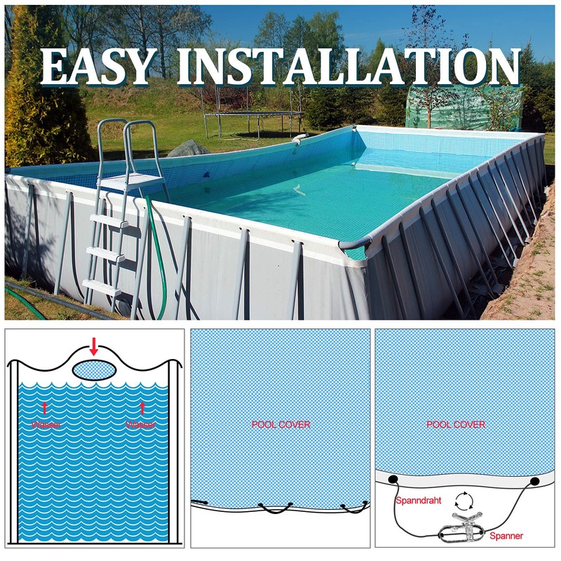131ft Pool Cover Cable and Winch Kit Pool Covers for