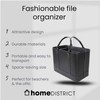 HOME DISTRICT Chic File Organizer Tote - Important Document Organizer