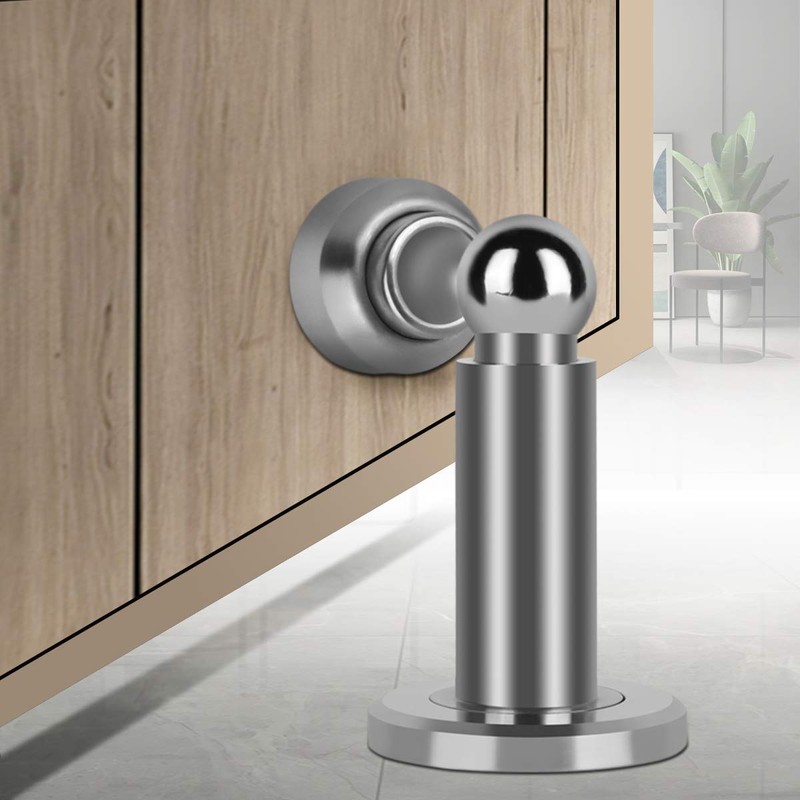 Adjustable Height Magnetic Door Stopper,Heavy Duty Magnetic Door Stop, 304