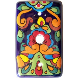 Rainbow Talavera TV Cable Plate