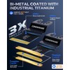 COMOWARE Titanium Oscillating Saw Blades, 20PCS Multitool Blades for Metal,