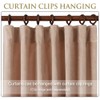 StangH 84 inches Beige Blush Velvet Curtains Farmhouse Decor for