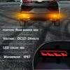 GEEGEETOP Full Lens LED Rear Reflector Bumper Fog Light Assembly