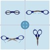 JubileeYarn Foldy Friends Foldable Scissors TSA Compliant and Portable, Compact,
