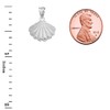 Elegant Sterling Silver Cockle Sea Shell Pendant