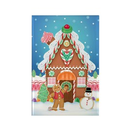 CafePress Gingerbread House Rectangle Magnet, 3"x2" Refrigerator Magnet