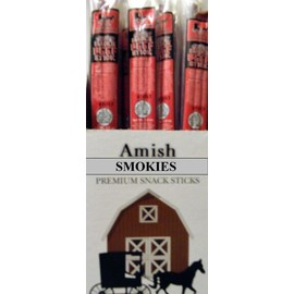 Premium Amish Beef Sticks - 21ct - Individually Wrapped (Spicy)