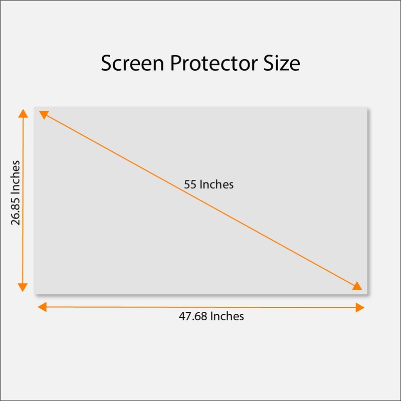 Anti Blue Light Screen Protector for 55 Inches TV. Filter